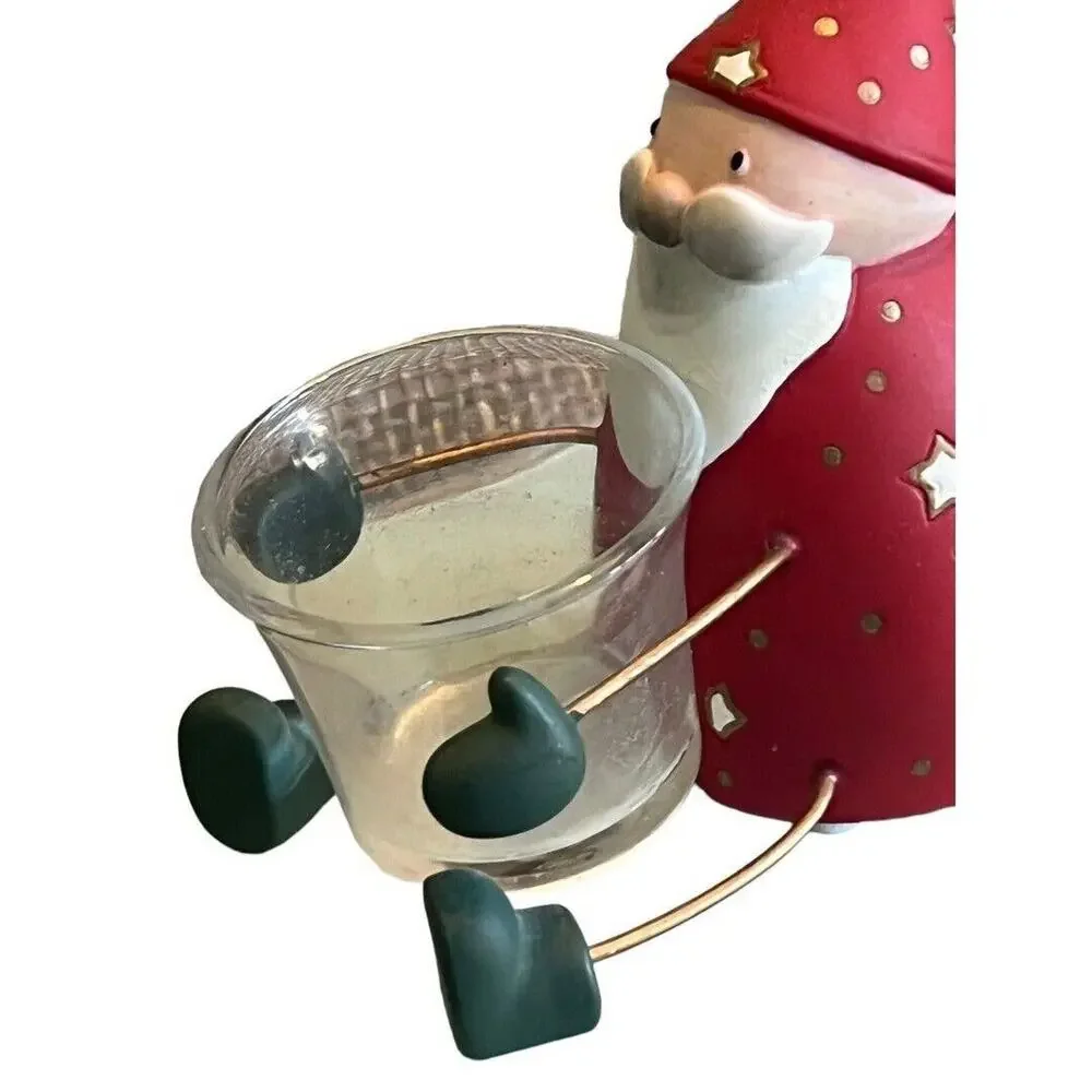 Party Lite Holiday Cheer Votive Holder Santa Claus Tea Light - Picture 10 of 14